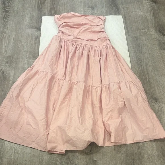 NWOT PETAL & PUP Blanche Strapless Maxi Dress In Orchid Size L - Picture 10 of 12